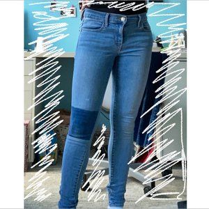 Levi's 710 Super Skinny Patchwork Jeans